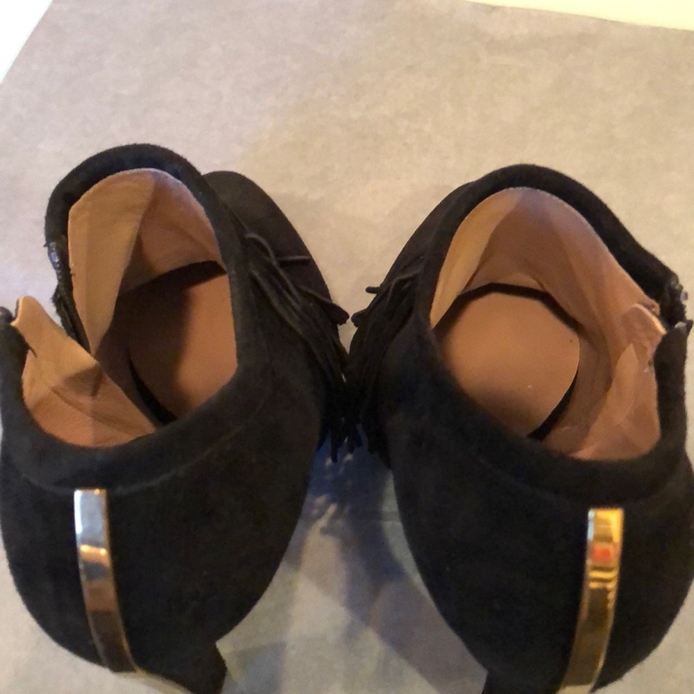 Chloe Black Suede Fringe Ankle booties - Picture 6 of 6